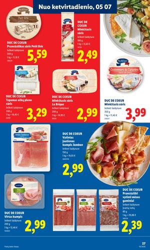 LIDL maisto akcijų leidinys nuo gegužės 4 d.