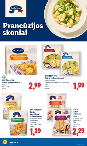 LIDL maisto akcijų leidinys nuo gegužės 4 d.