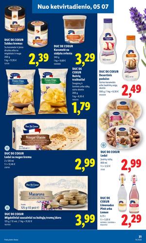 LIDL maisto akcijų leidinys nuo gegužės 4 d.