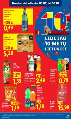 LIDL maisto akcijų leidinys nuo gegužės 4 d.
