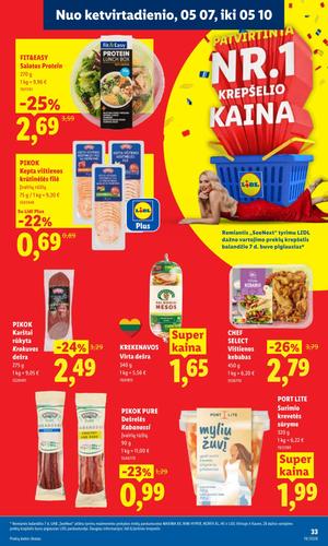 LIDL maisto akcijų leidinys nuo gegužės 4 d.