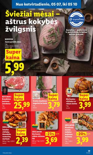 LIDL maisto akcijų leidinys nuo gegužės 4 d.