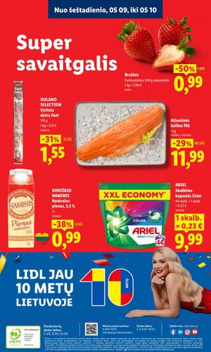 LIDL maisto akcijų leidinys nuo gegužės 4 d.
