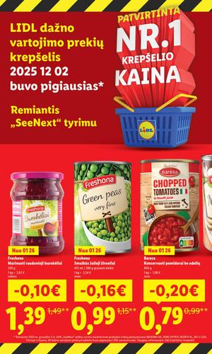 LIDL maisto akcijų leidinys nuo sausio 26 d.