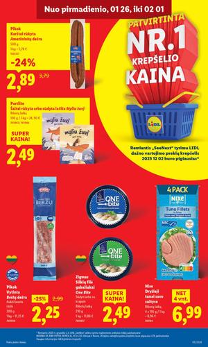 LIDL maisto akcijų leidinys nuo sausio 26 d.