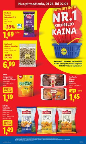 LIDL maisto akcijų leidinys nuo sausio 26 d.