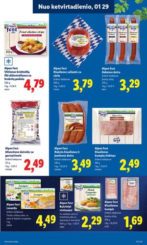 LIDL maisto akcijų leidinys nuo sausio 26 d.