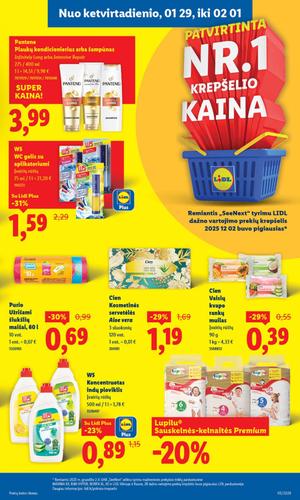 LIDL maisto akcijų leidinys nuo sausio 26 d.
