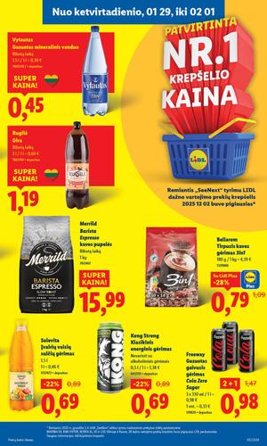 LIDL maisto akcijų leidinys nuo sausio 26 d.