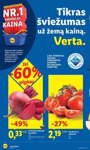 LIDL maisto akcijų leidinys nuo sausio 26 d.
