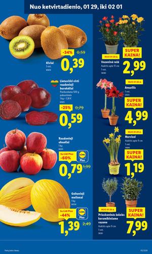 LIDL maisto akcijų leidinys nuo sausio 26 d.