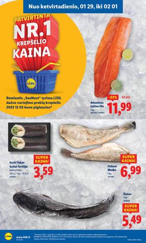LIDL maisto akcijų leidinys nuo sausio 26 d.