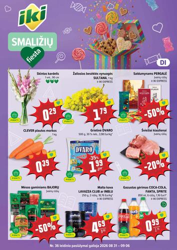 IKI akcijų leidinys Nr. 36 nuo rugpjūčio 31 d.