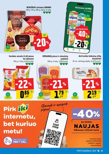 IKI akcijų leidinys Nr. 36 nuo rugpjūčio 31 d.