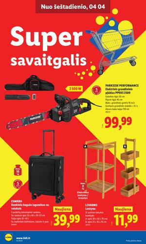 LIDL ne maisto prekių leidinys nuo kovo 30 d.