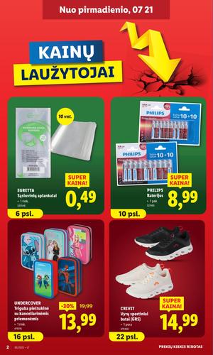 LIDL ne maisto prekių leidinys nuo liepos 21 d.