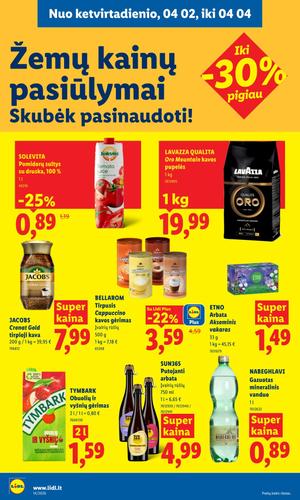 LIDL maisto akcijų leidinys nuo kovo 30 d.