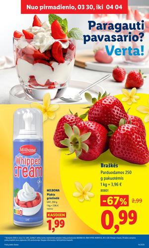LIDL maisto akcijų leidinys nuo kovo 30 d.