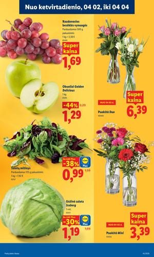 LIDL maisto akcijų leidinys nuo kovo 30 d.