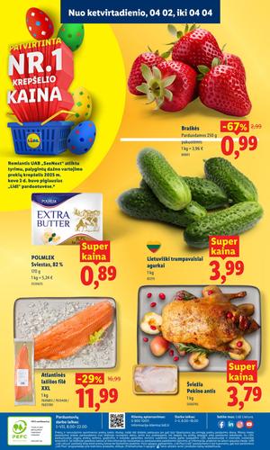 LIDL maisto akcijų leidinys nuo kovo 30 d.