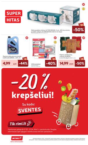 RIMI akcijų leidinys Nr. 49 nuo gruodžio 2 d.