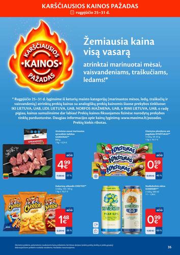 MAXIMA akcijų leidinys Nr. 35 nuo rugpjūčio 25 d.