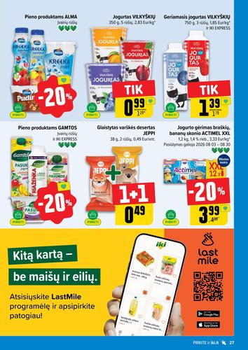 IKI akcijų leidinys Nr. 32 nuo rugpjūčio 3 d.