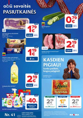 MAXIMA akcijų leidinys Nr. 41 nuo spalio 6 d.
