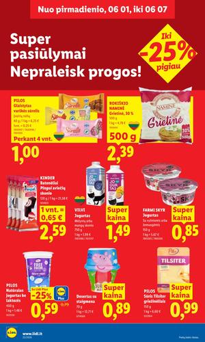 LIDL maisto akcijų leidinys nuo birželio 1 d.