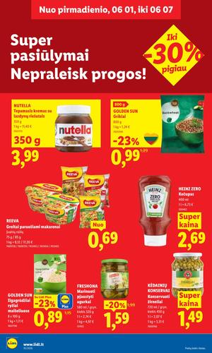 LIDL maisto akcijų leidinys nuo birželio 1 d.
