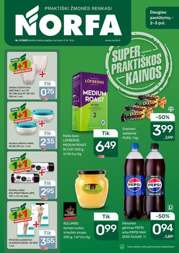 NORFA akcijų leidinys Nr. 5 nuo kovo 5 d.