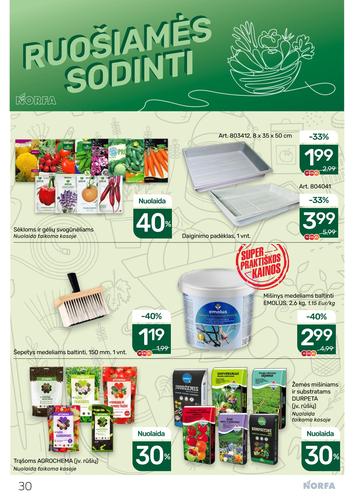 NORFA akcijų leidinys Nr. 5 nuo kovo 5 d.