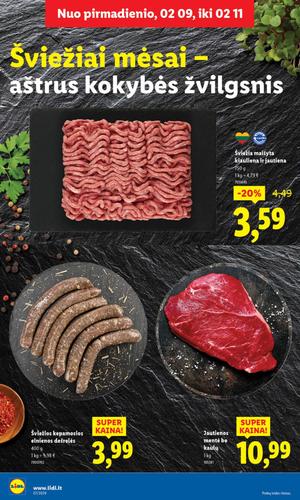 LIDL maisto akcijų leidinys nuo vasario 9 d.