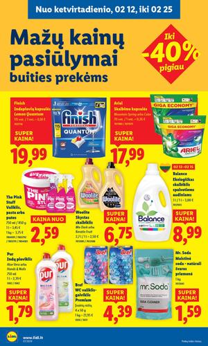 LIDL maisto akcijų leidinys nuo vasario 9 d.