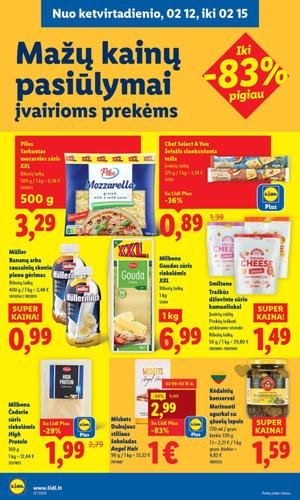 LIDL maisto akcijų leidinys nuo vasario 9 d.