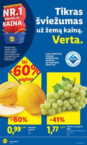 LIDL maisto akcijų leidinys nuo vasario 9 d.