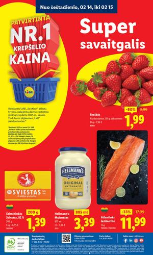 LIDL maisto akcijų leidinys nuo vasario 9 d.