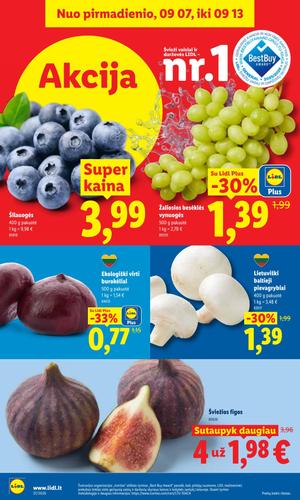 LIDL maisto akcijų leidinys nuo rugsėjo 7 d.