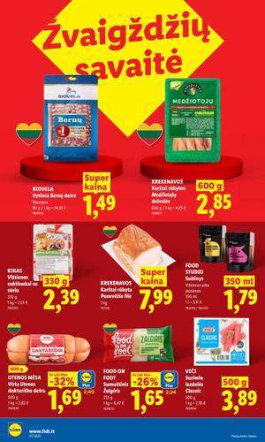 LIDL maisto akcijų leidinys nuo rugsėjo 7 d.