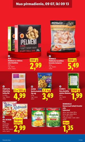 LIDL maisto akcijų leidinys nuo rugsėjo 7 d.