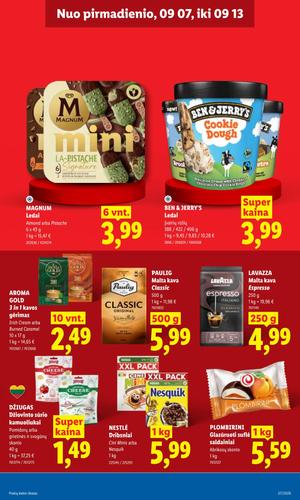 LIDL maisto akcijų leidinys nuo rugsėjo 7 d.