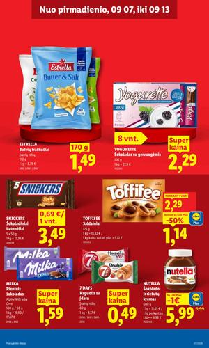 LIDL maisto akcijų leidinys nuo rugsėjo 7 d.