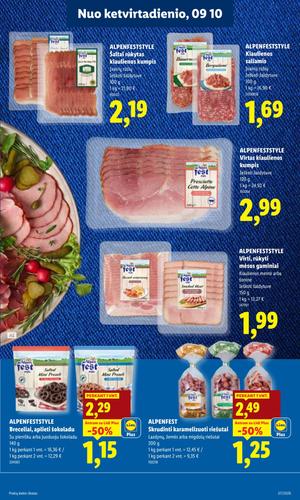 LIDL maisto akcijų leidinys nuo rugsėjo 7 d.