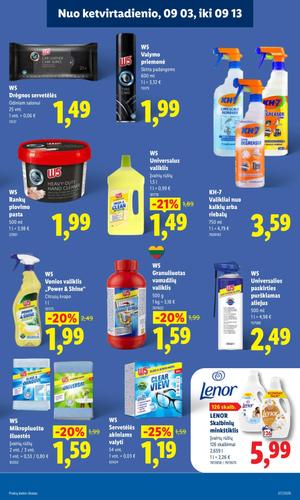 LIDL maisto akcijų leidinys nuo rugsėjo 7 d.