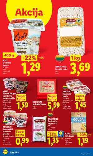 LIDL maisto akcijų leidinys nuo rugsėjo 7 d.