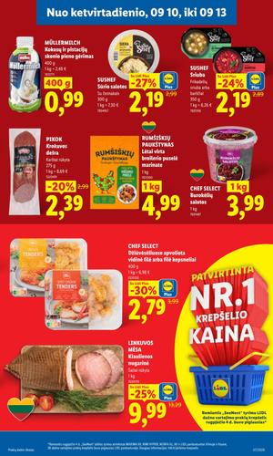 LIDL maisto akcijų leidinys nuo rugsėjo 7 d.