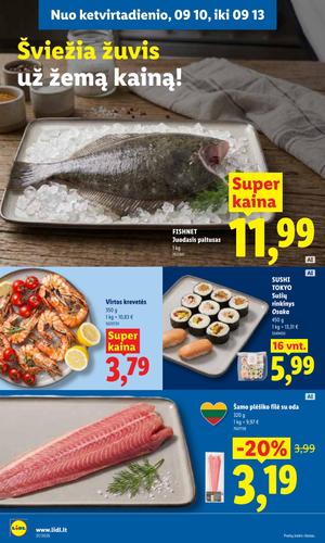 LIDL maisto akcijų leidinys nuo rugsėjo 7 d.