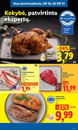 LIDL maisto akcijų leidinys nuo rugsėjo 7 d.