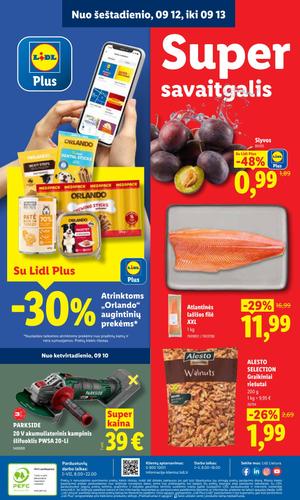 LIDL maisto akcijų leidinys nuo rugsėjo 7 d.