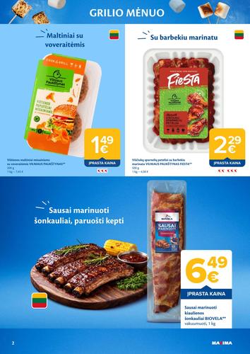 MAXIMA akcijų leidinys "GRILIO MĖNUO" nuo gegužės 5 d.